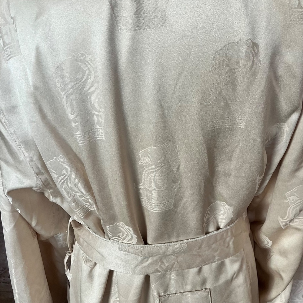 Boca Terry cotton lined champagne, Lionhead robe - Picture 10 of 13